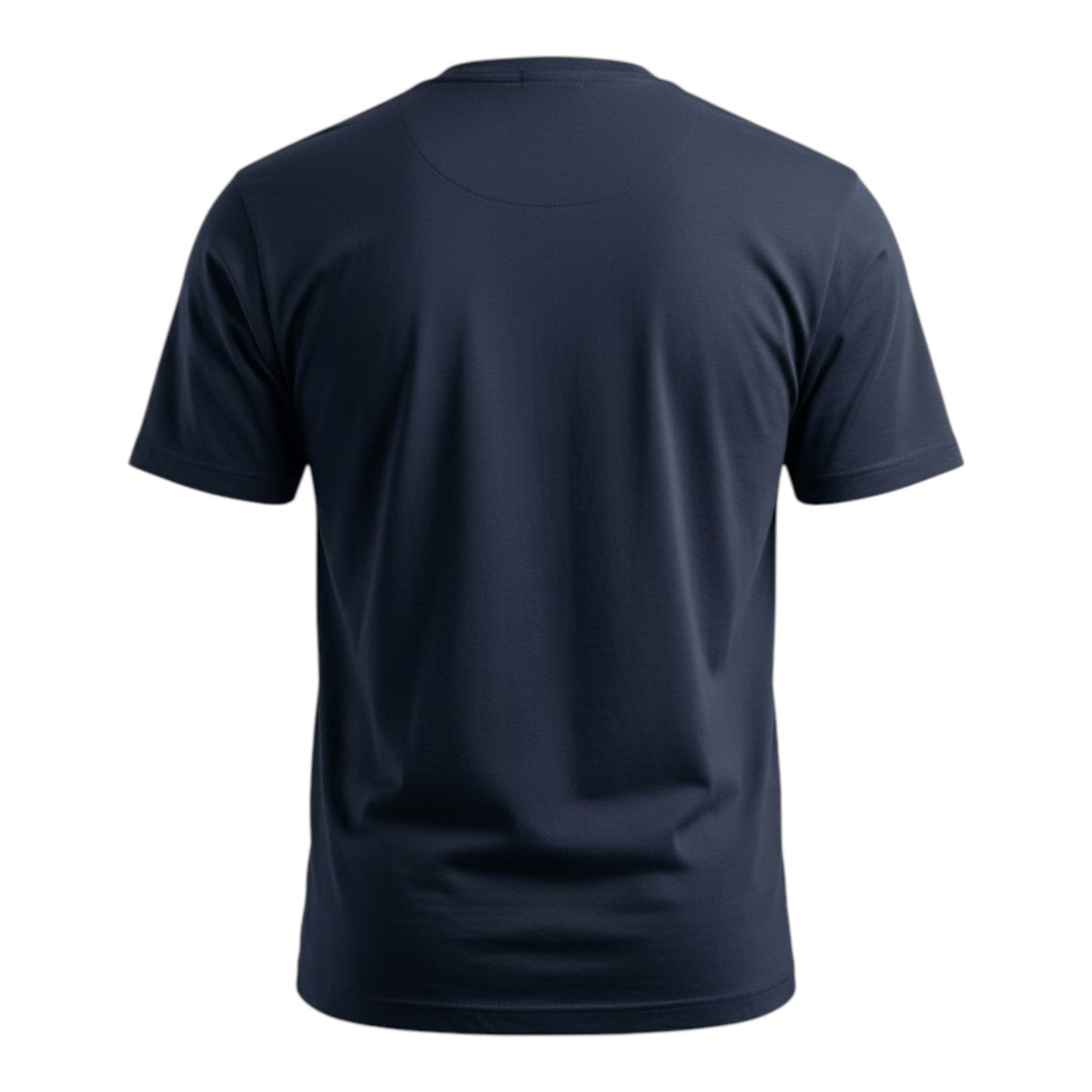 T-Shirt Girocollo Jersey Confort Blu Scuro