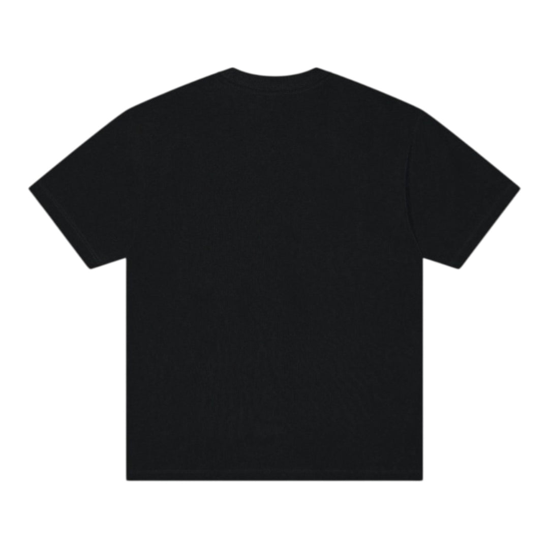 Schwarzes Oversize-Basic-T-Shirt