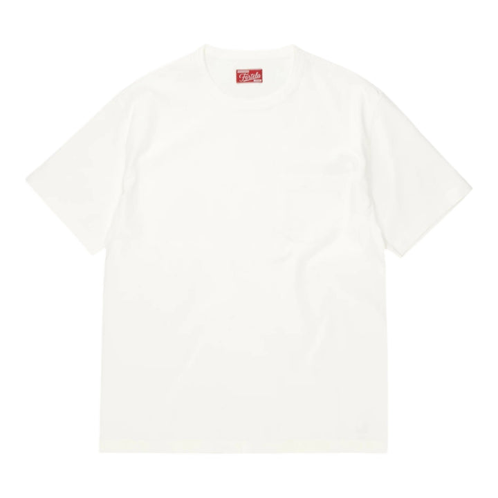 Tubejp T-Shirt con Taschino in Cotone White