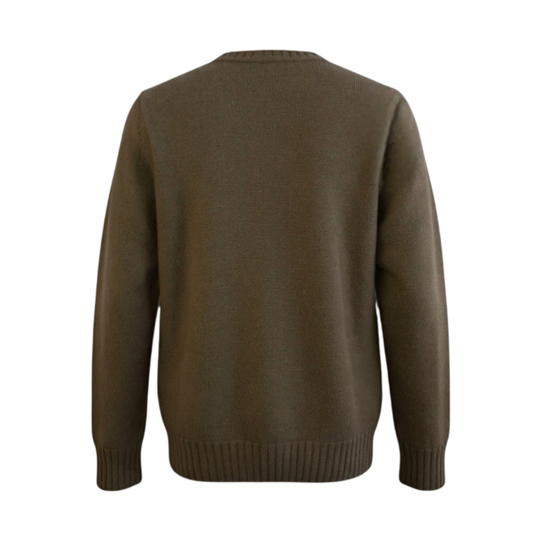 GRÜNER WOLL-RUNDSCHNELLHALS