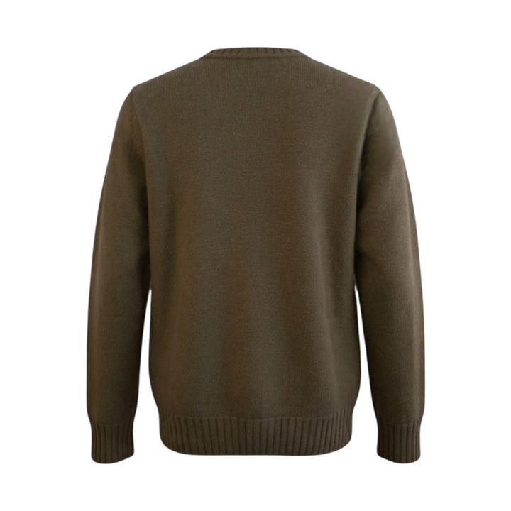 GRÜNER WOLL-RUNDSCHNELLHALS