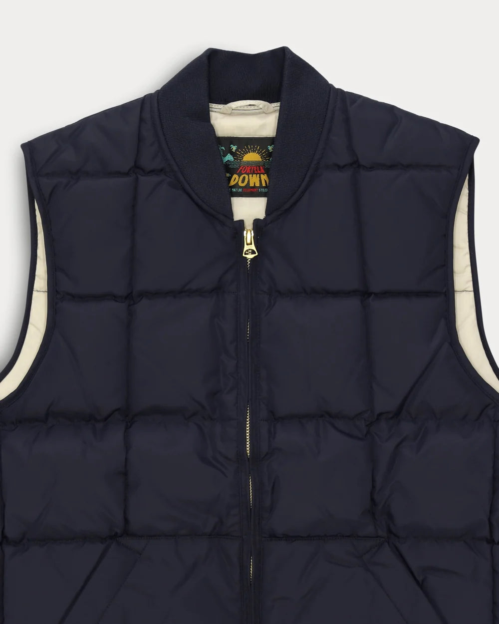VEST1 WESTE AUS NYLON BLAU