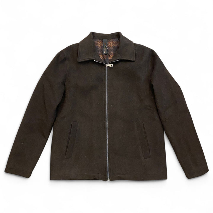 BROWN ZIP-UP JACKET