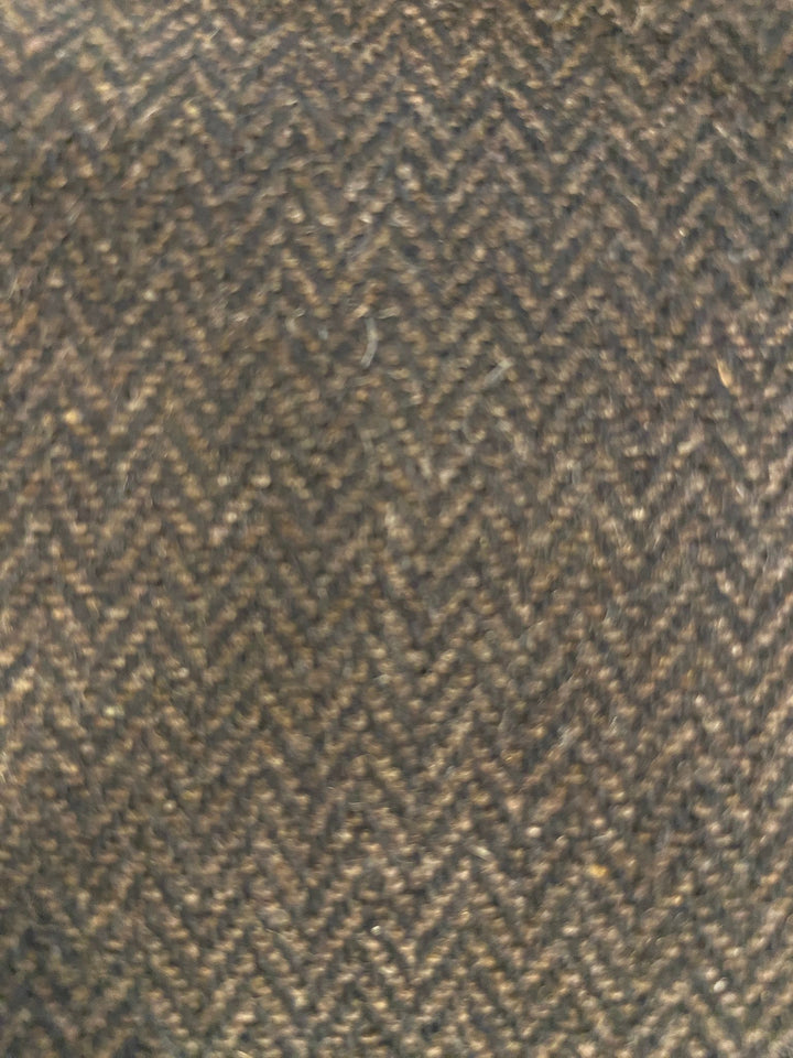 QUILTED BROWN WOOL SHIRT