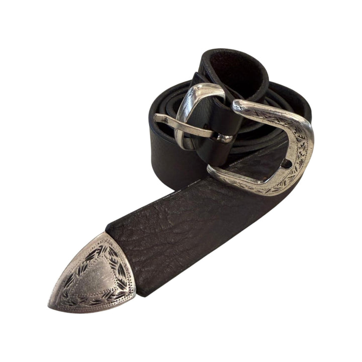 Dunkelbrauner Ledergürtel