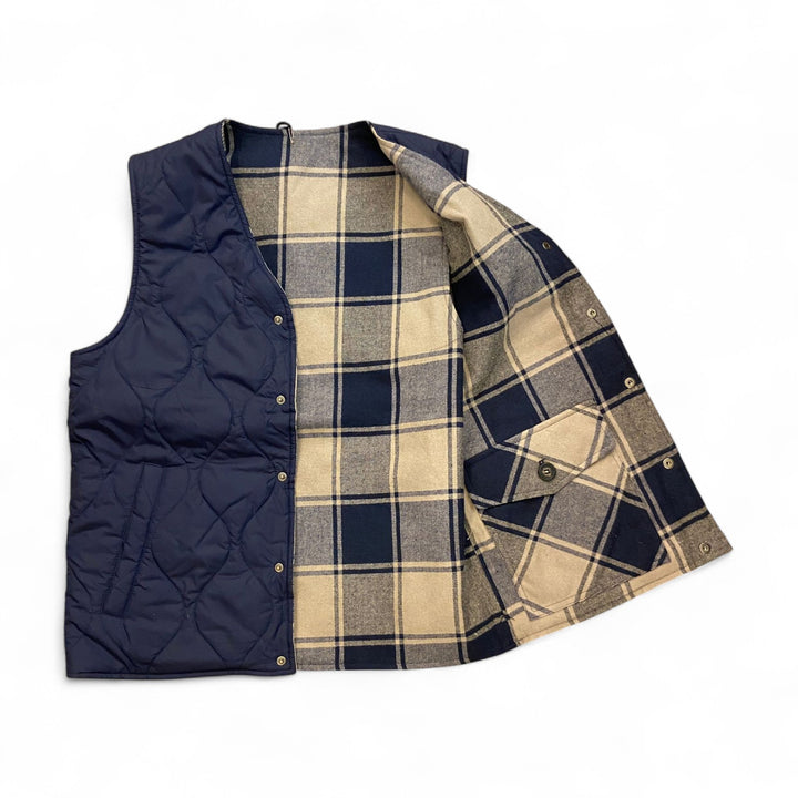 BLUE QUILTED VEST