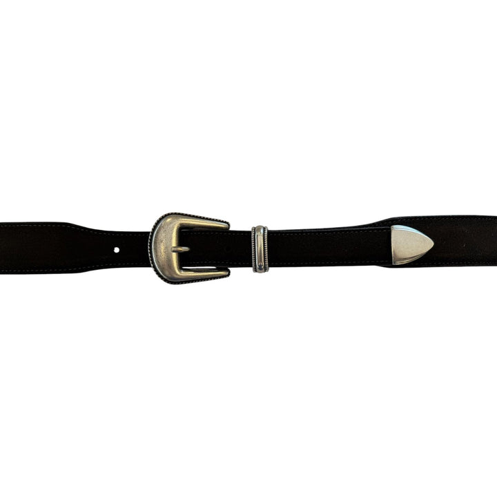 Dunkelbrauner Wildledergürtel