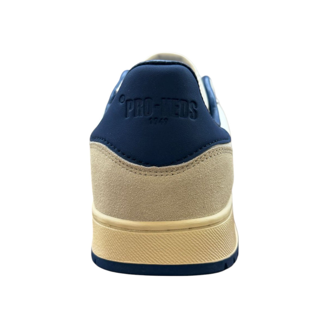 Field King in Weiß und Blau Leder