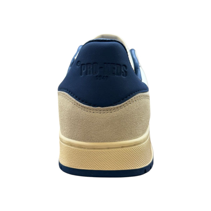 Field King in Weiß und Blau Leder