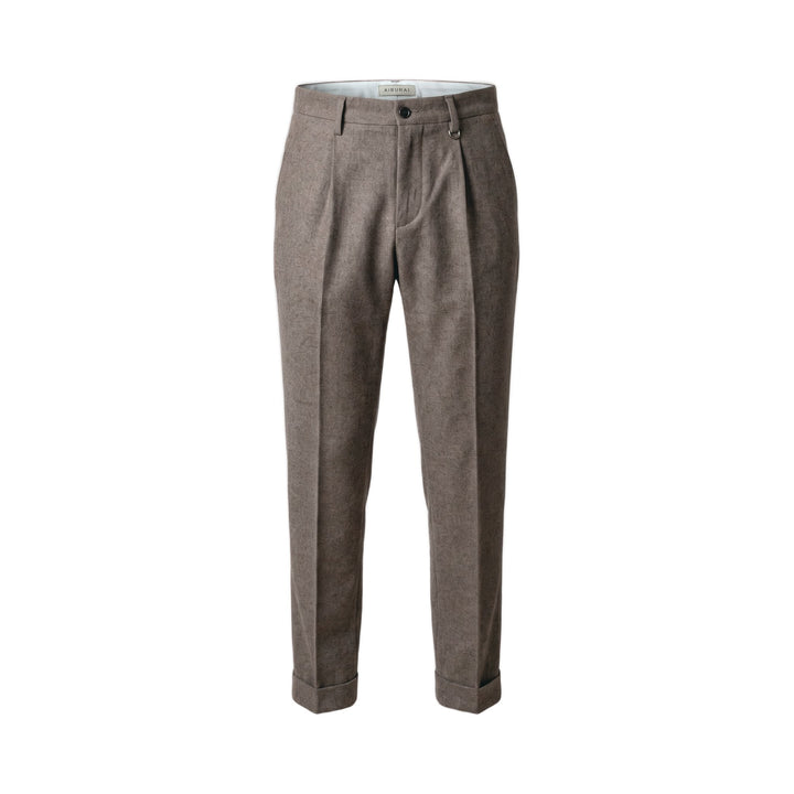 Aiburai PANTALONE URANO PR LANA MORO Marrone - foto 1