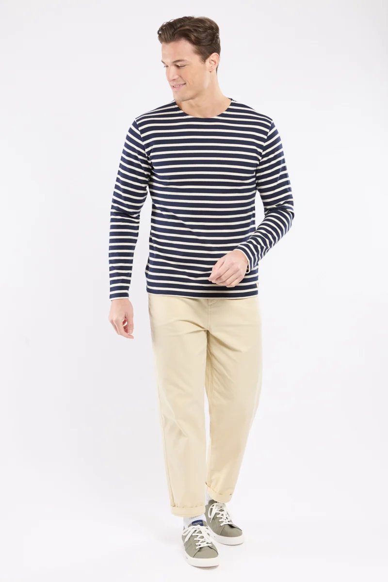 Armor lux Marinière ML Héritage BIO GOTS Rich navy/Nature Blu Marino/Naturale Blu - foto 2