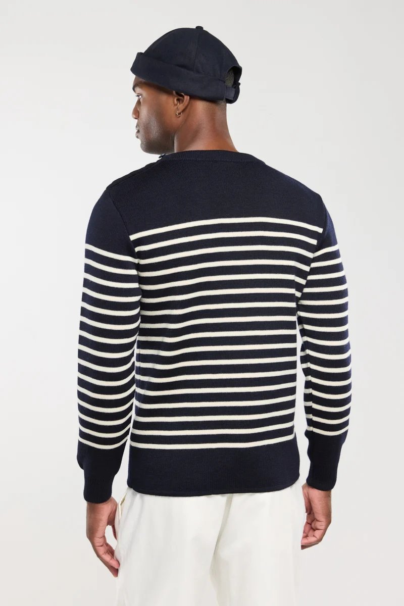 Armor lux Pull marin Molène Héritage Homme Navire/Nature Blu Marino/Naturale Blu - foto 2