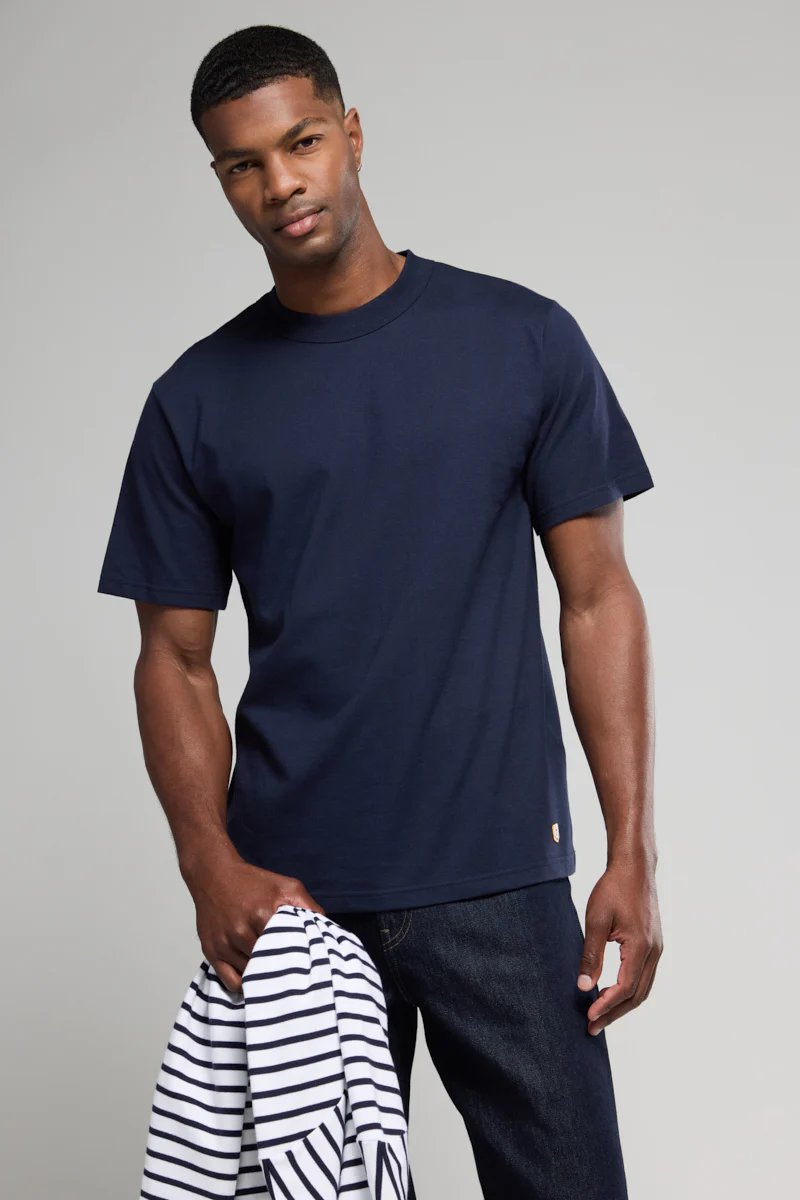 Armor lux T-shirt Callac Bio gots Navire Blu Marino Blu - foto 3
