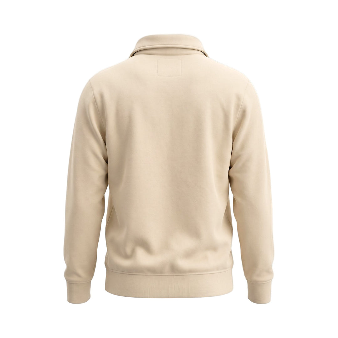 Bl'ker Vintage SWEATSHIRT HALF ZIP RUDGERS COLLEGE MILK Beige - foto 2