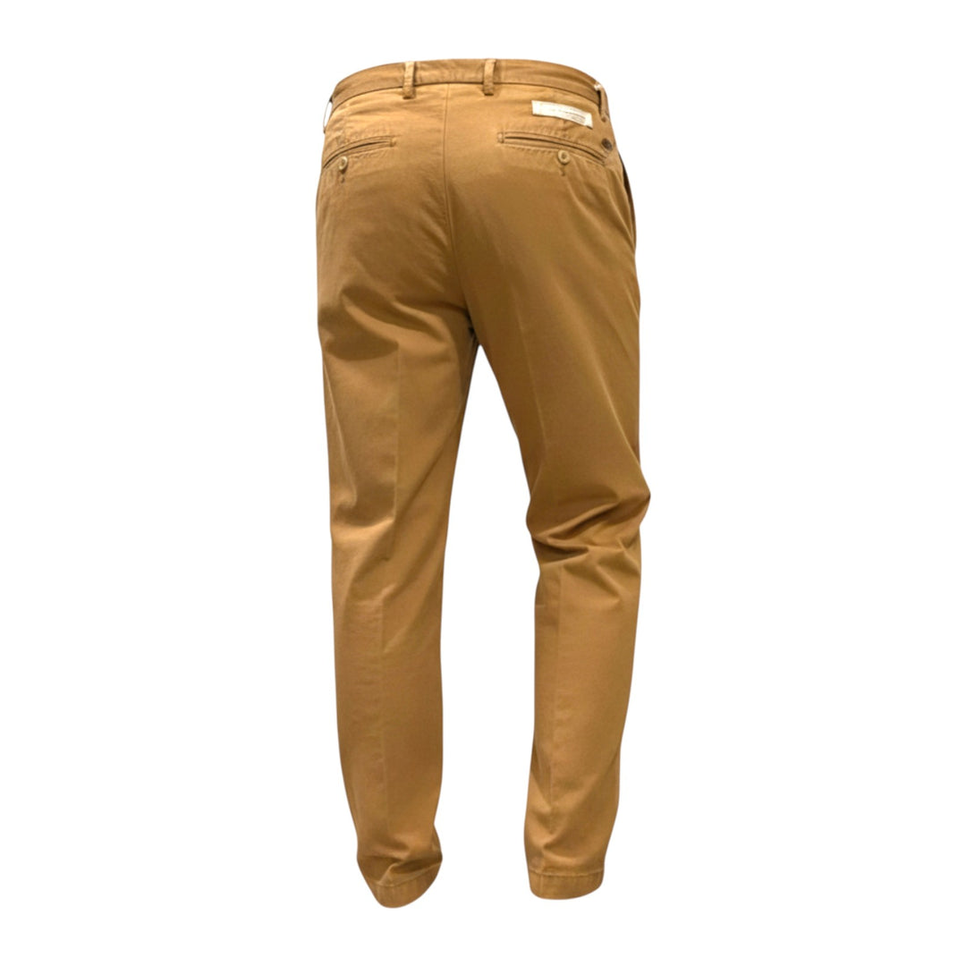 PANTALONI PORTOBELLO in COTONE COGNAC