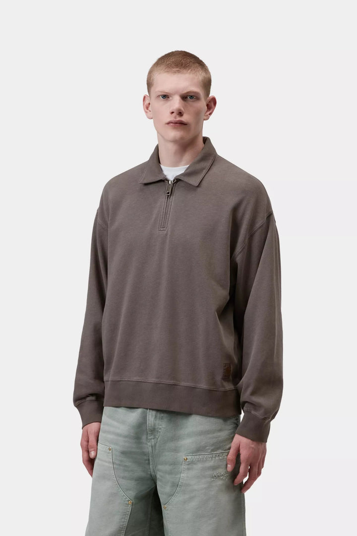 Carhartt Wip HARPER POLO TOBACCO GARMENT DYED Marrone - foto 3