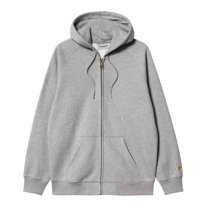 Carhartt Wip Hooded Chase Jacket Grey Heather / Gold Grigio - foto 1
