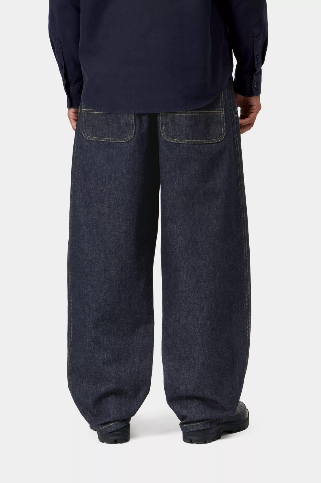Carhartt Wip JACE PANT DENIM 13.5 OZ BLUE RINSED Blu - foto 5