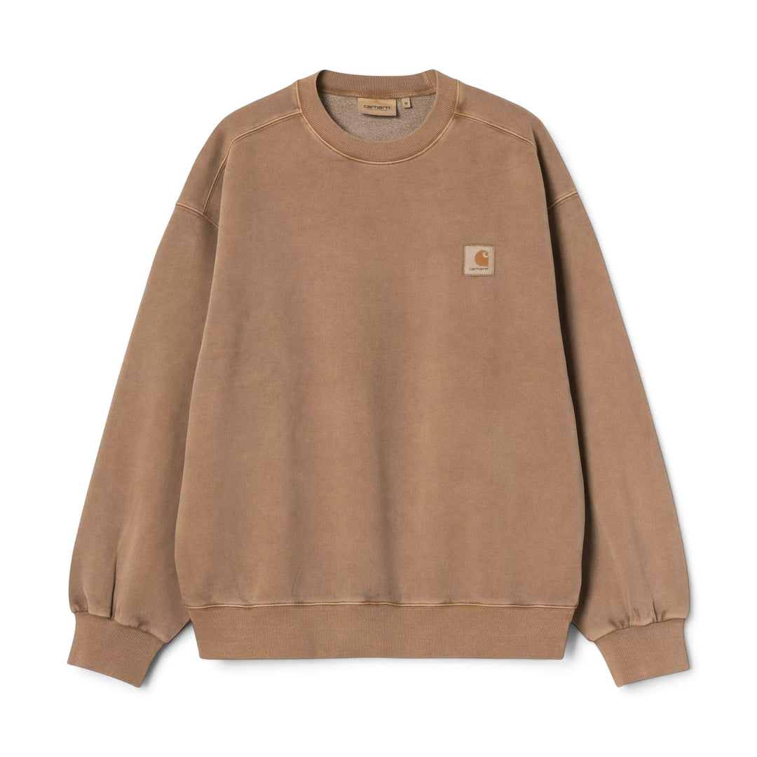 Carhartt Wip VISTA SWEAT BROWN GARMENT DY ED Marrone - foto 1