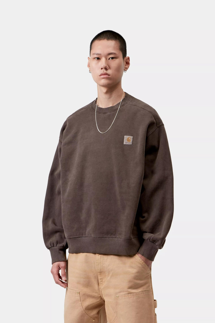 Carhartt Wip VISTA SWEAT TOBACCO GARMENT DYED Marrone - foto 3