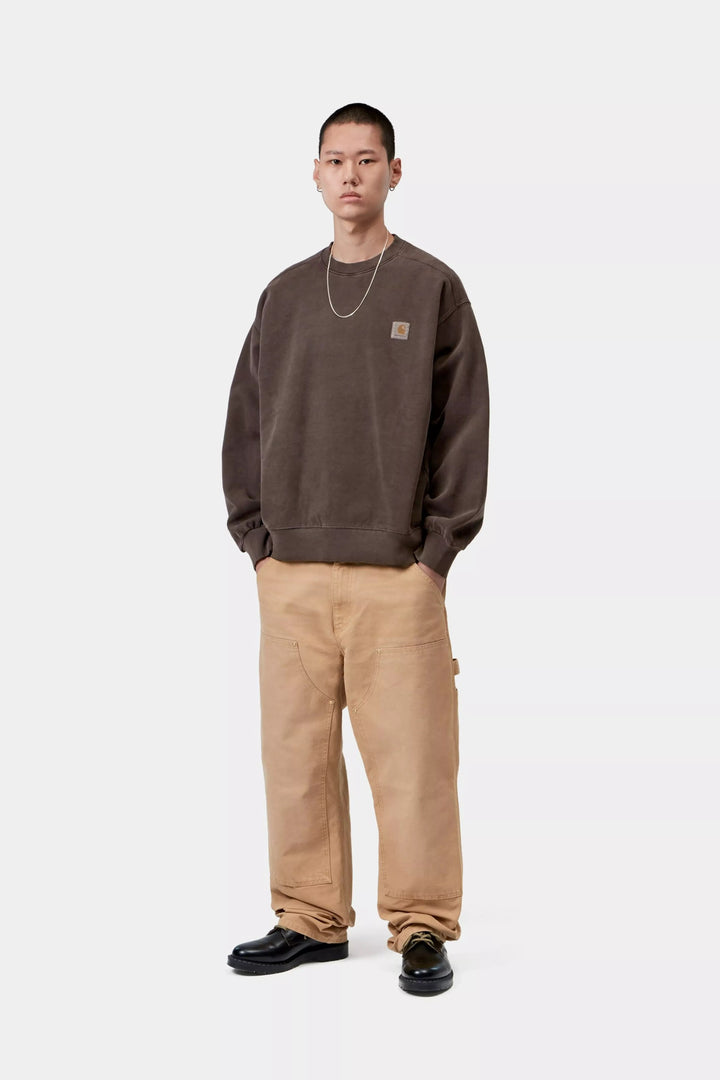 Carhartt Wip VISTA SWEAT TOBACCO GARMENT DYED Marrone - foto 5