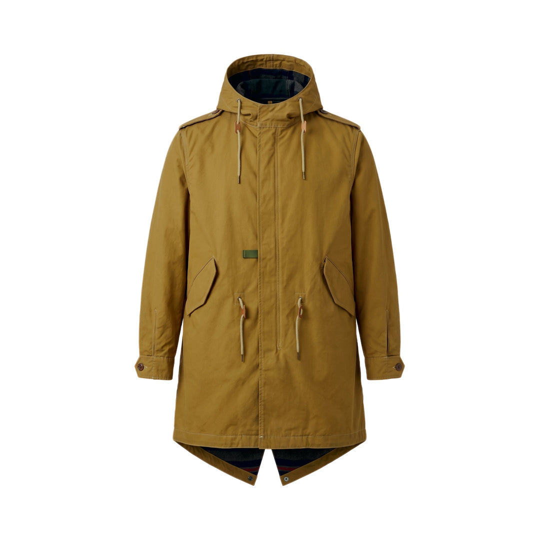 Chesapeake's M-51 GABARDINE PARKA WAXED KHAKY GREEN Verde - foto 1