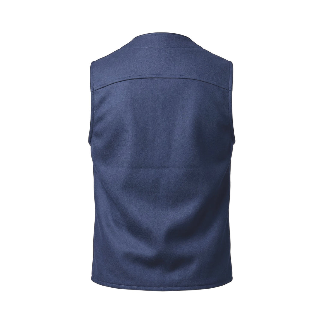 Chesapeake's OUTDOOR HEAVY WEIGHT WOOL VEST OREGON NAVY BLUE Blu - foto 2