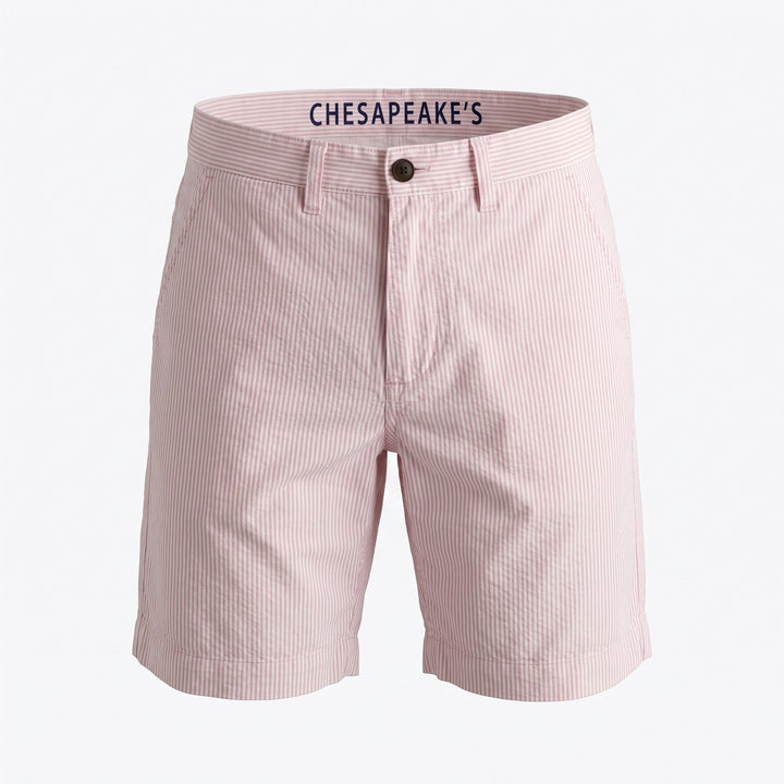 Chesapeake's Oxford Boat Short Nantucket Striped Red Rosa - foto 1