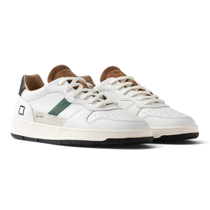 D.A.T.E. COURT 2.0 VINTAGE WHITE-CUOIO Bianco - foto 1