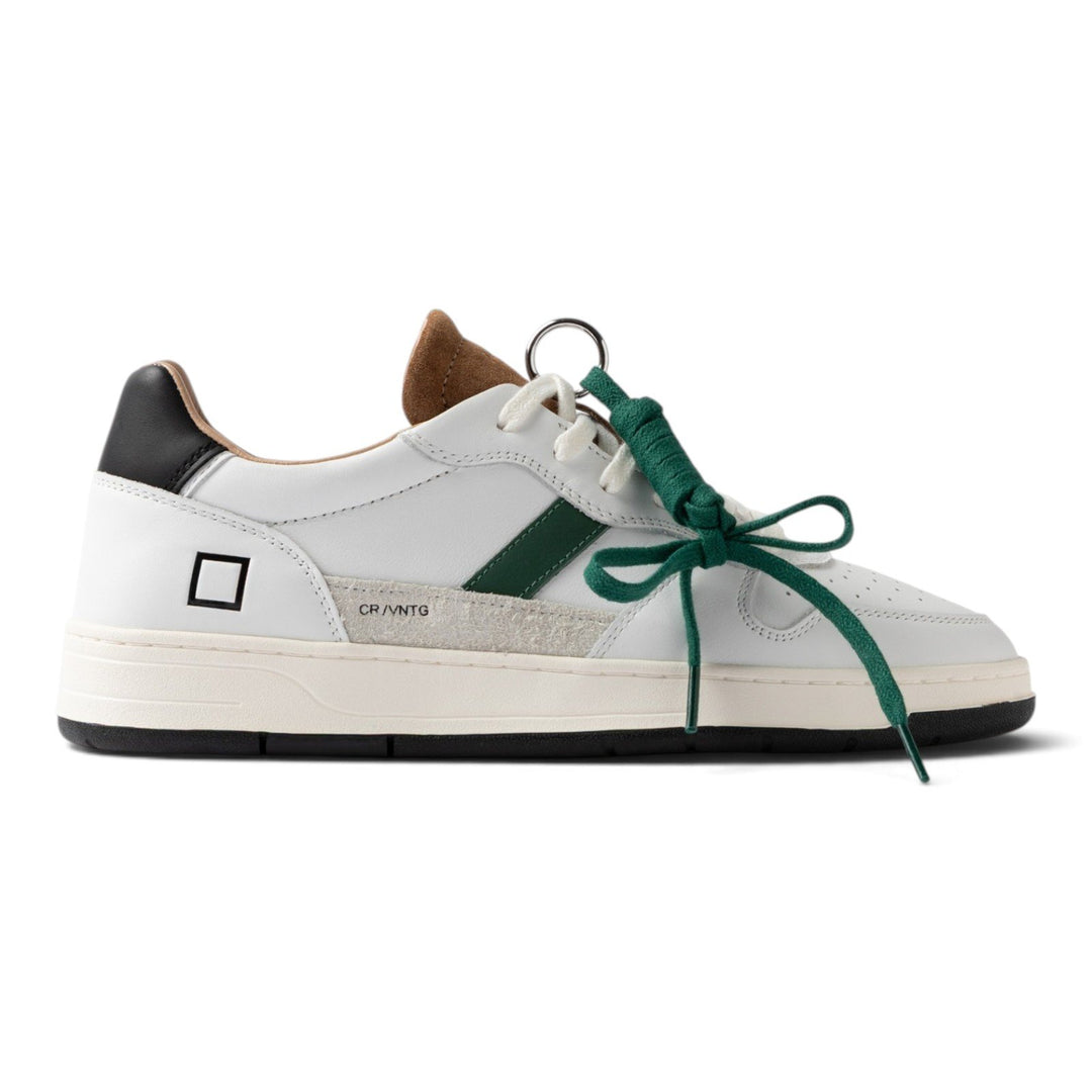 D.A.T.E. COURT 2.0 VINTAGE WHITE-CUOIO Bianco - foto 2