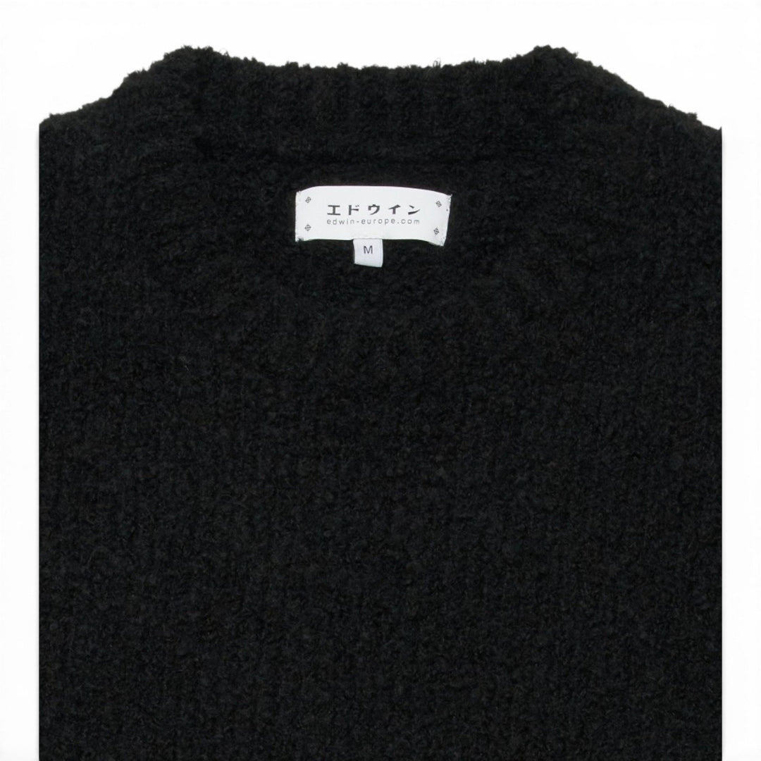 Edwin DUN TEXTURED SWEATER BLACK Nero - foto 6