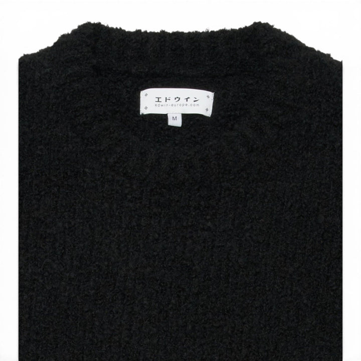 Edwin DUN TEXTURED SWEATER BLACK Nero - foto 6