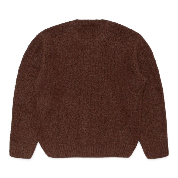 Edwin DUN TEXTURED SWEATER RUM RAISIN Marrone - foto 7