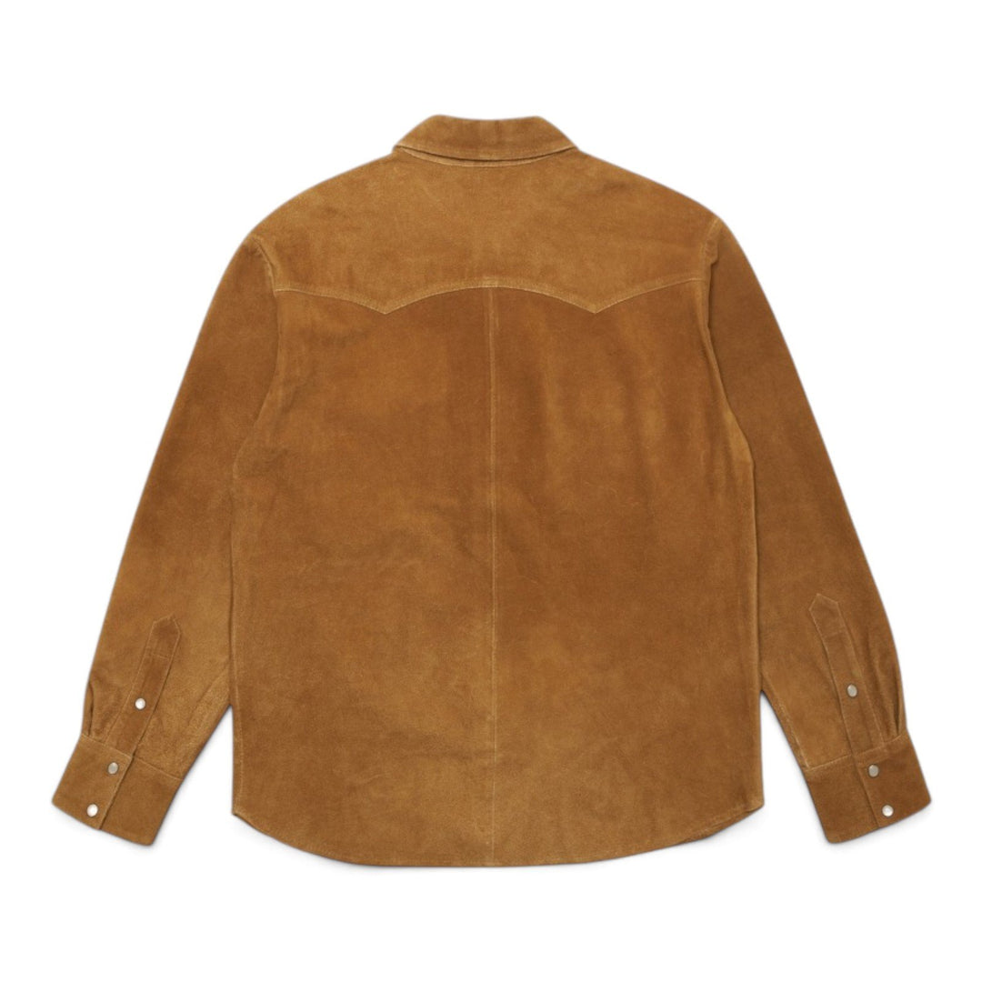 Edwin WESTERN SUEDE SHIRT LS JAPAN BROWN Marrone - foto 4