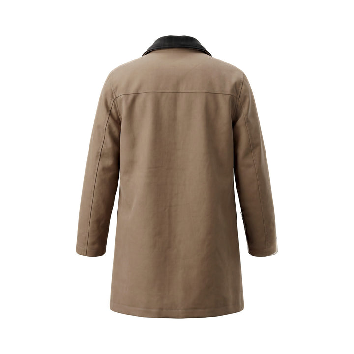 TRENCHCOAT AUS BAUMWOLLE UND WOLLE MOKA