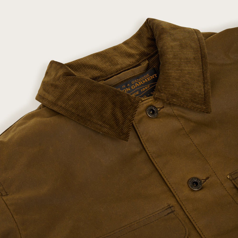Filson Shelter Cloth Journeyman Jacket Dark Tan Marrone - foto 2