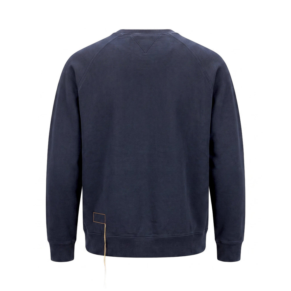 Fortela HARVARD FELPA GIROCOLLOIN JERSEY FELPATO TAGLIO REGLAN BLUE Blu - foto 2
