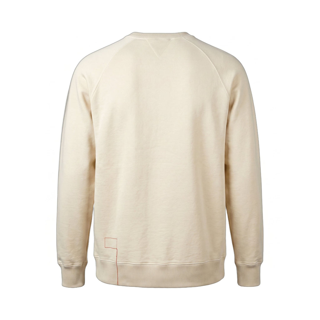 Fortela HARVARD FELPA GIROCOLLOIN JERSEY FELPATO TAGLIO REGLAN WHITE Bianco - foto 2