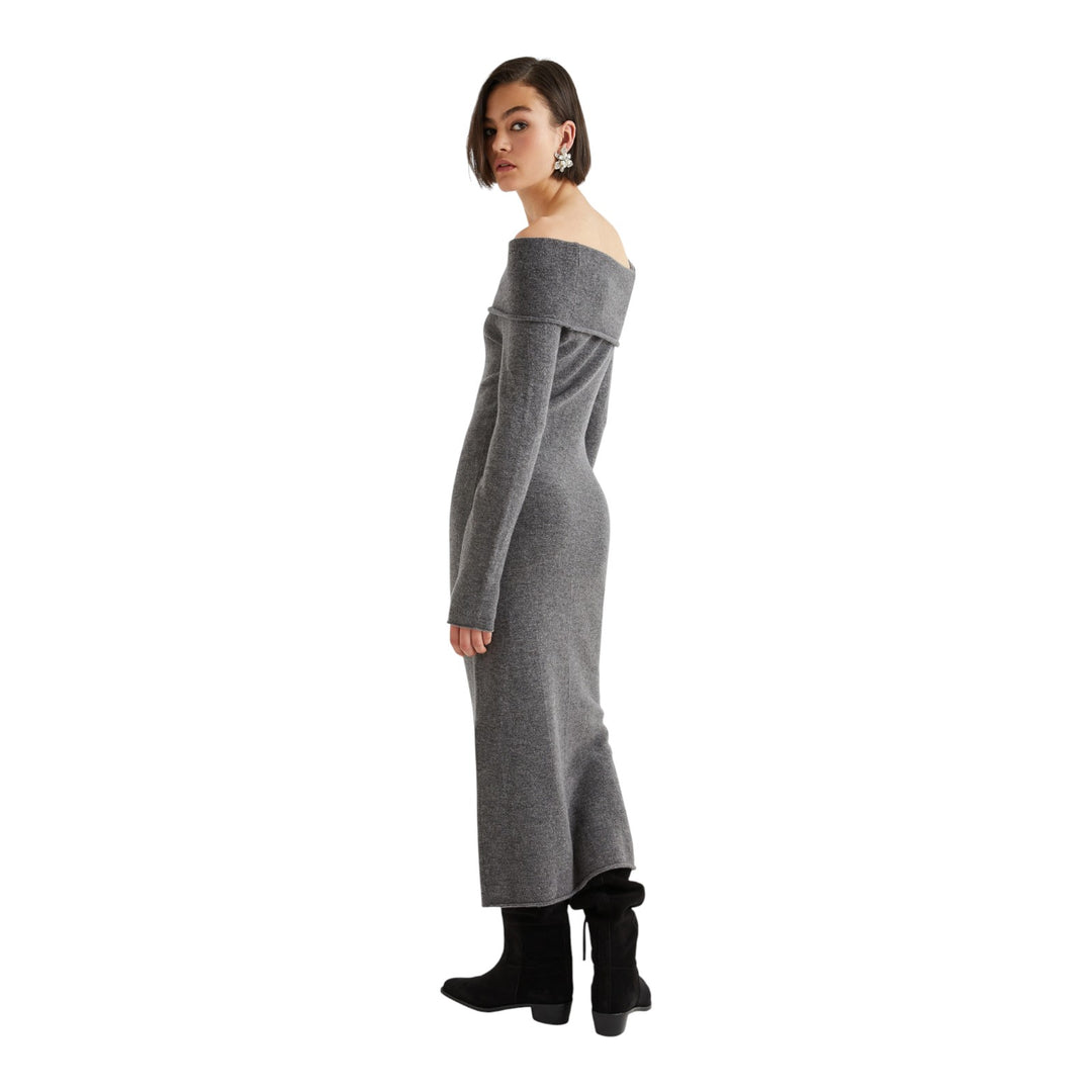 ARGO Strickkleid in MELANGE GREY