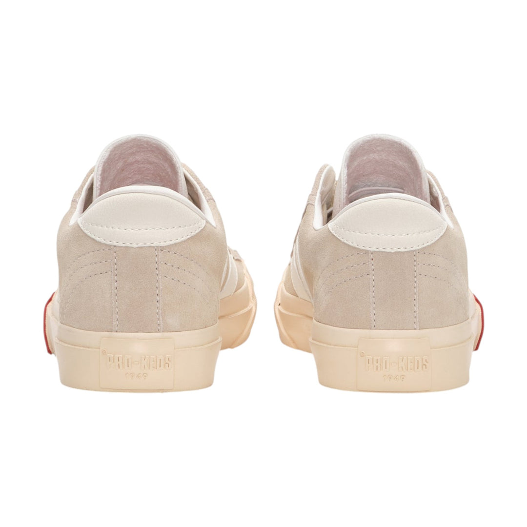 Royal Classic in Pelle Scamosciata Beige Bianco