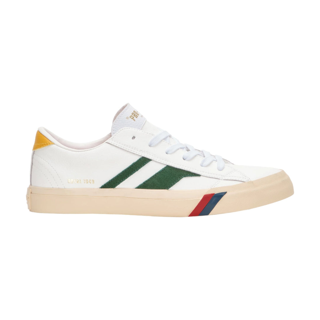 Royal Classic in weißem und grünem Leder