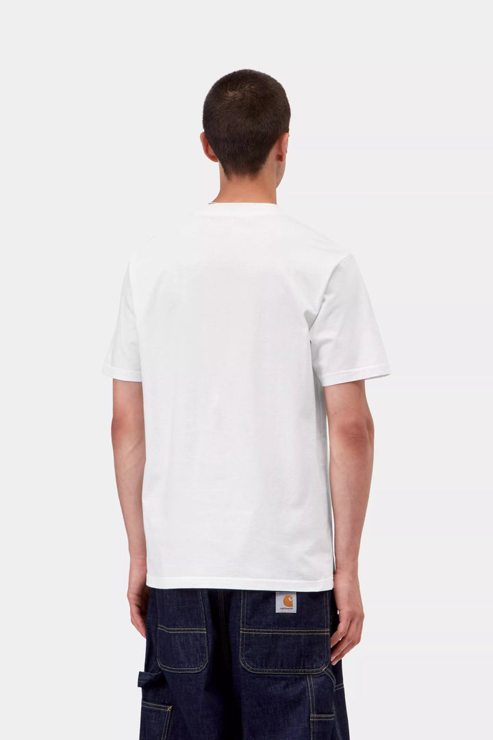 S/S Slingshot T-Shirt White heavy enzyme wash