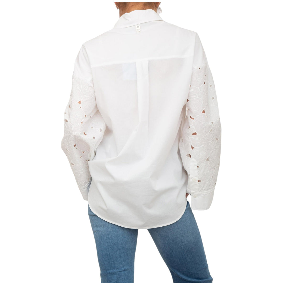 OVERSIZED WHITE EMBROIDERED SHIRT
