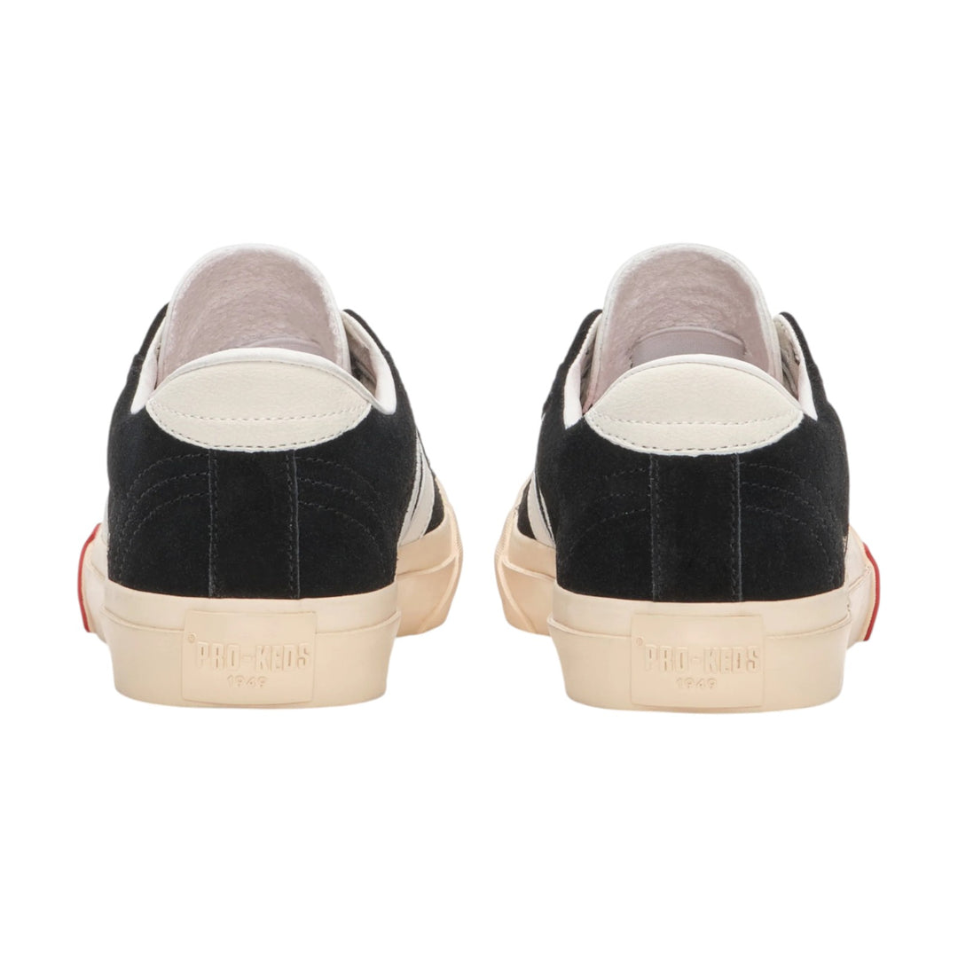 Royal Classic in Schwarz-Weiß-Wildleder