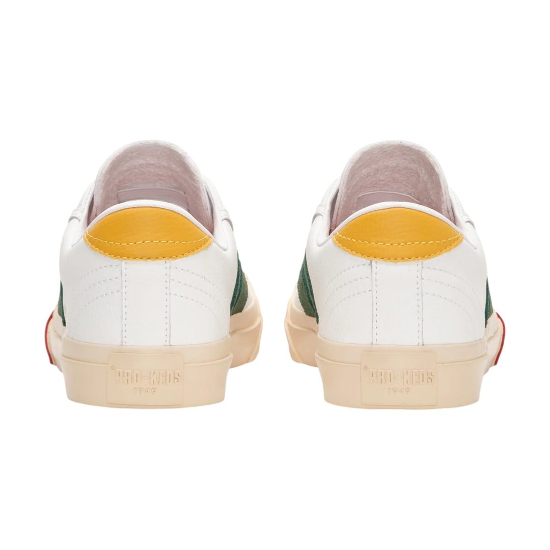 Royal Classic in weißem und grünem Leder