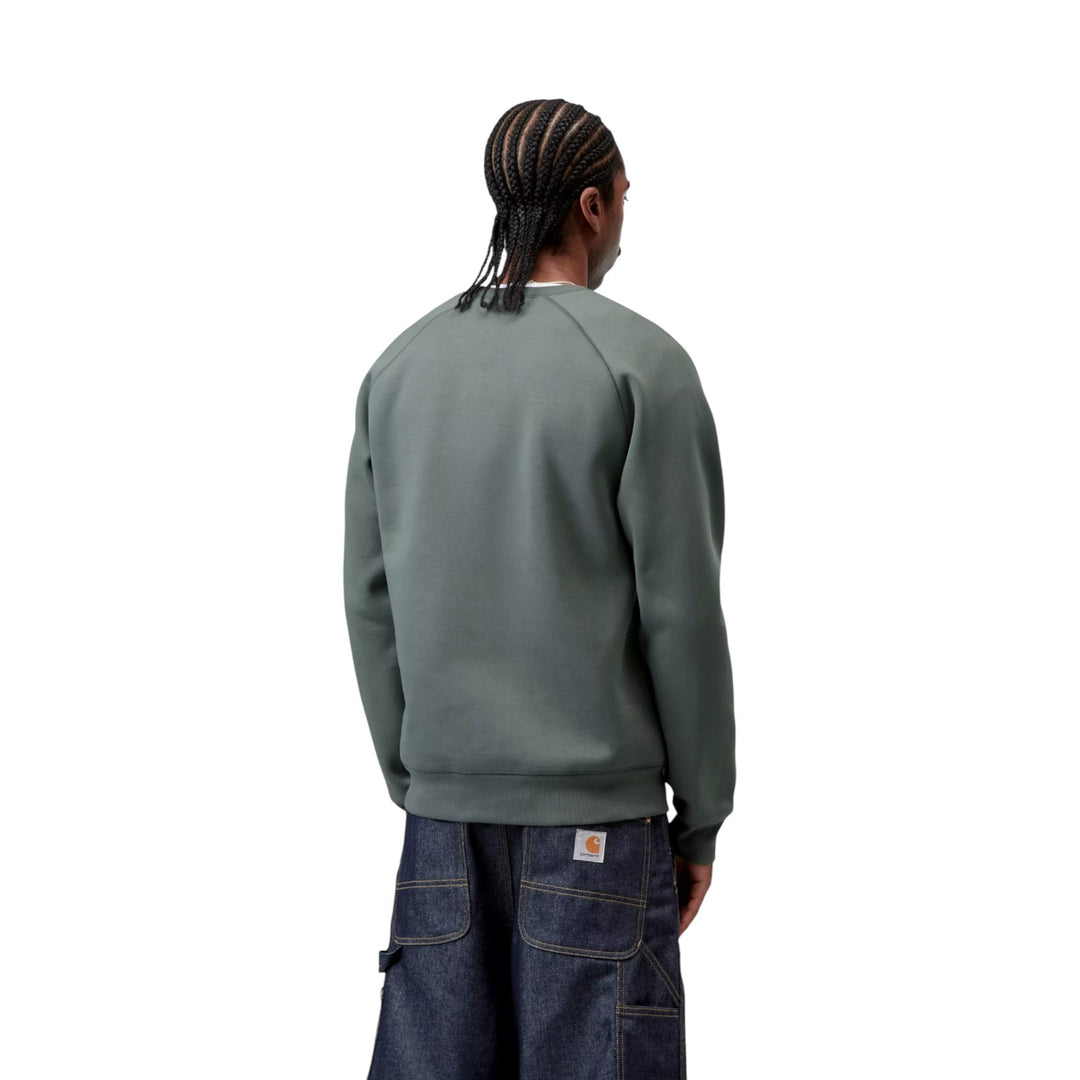 Felpa Chase Sweat Velvet Verde