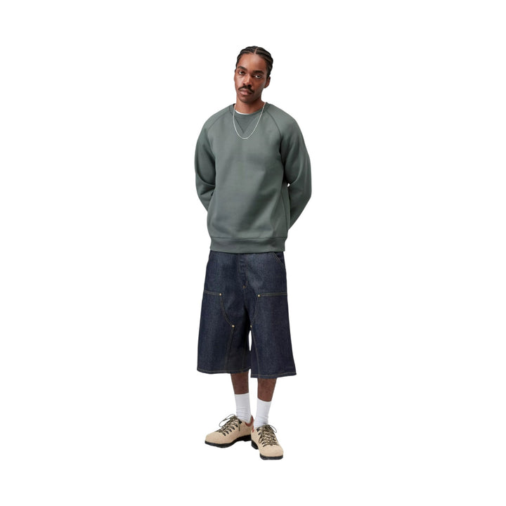 Felpa Chase Sweat Velvet Verde