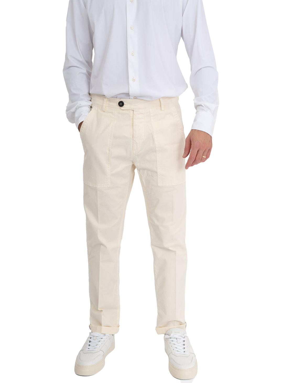 immagine-1-clark-pantalone-tasche-a-toppa-avorio-pantaloni-wayne-t091-avorio