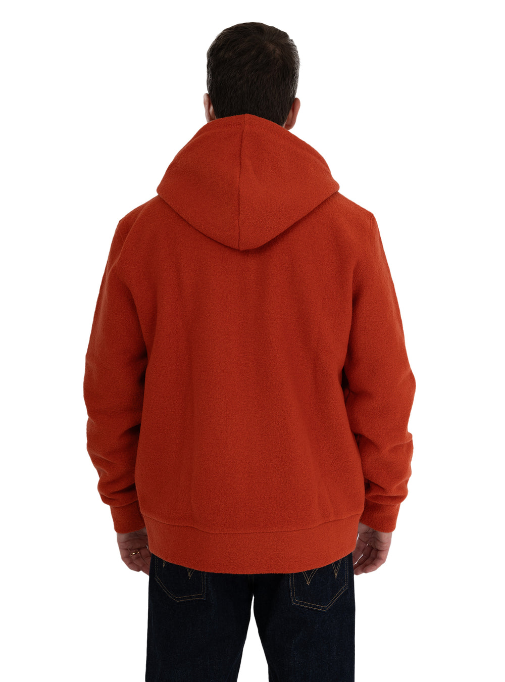 immagine-2-circolo-1901-giubotto-con-cappiuccio-in-lana-vergine-arancio-giacca-cn4599-hoodie-zip-arancio