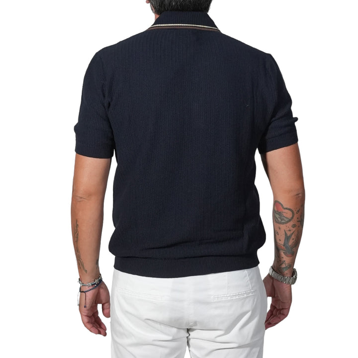 immagine-3-circolo-1901-polo-punto-traforato-cotone-blu-navy-maglieria-cn4419-blu-navy